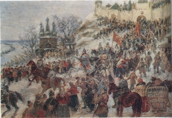 Выход народного ополчения - Куликов