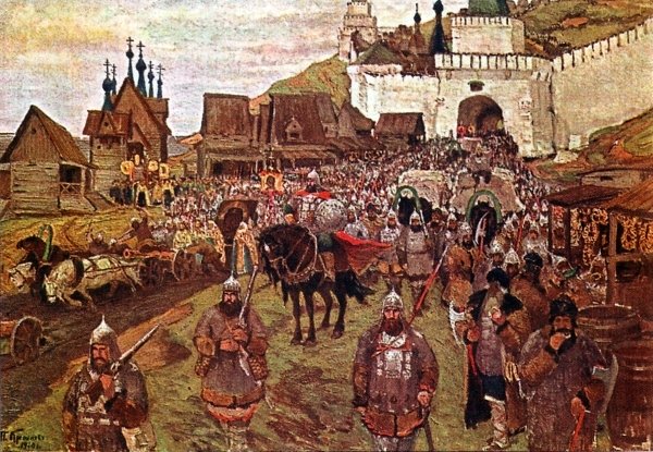 Князь Пожарский во главе ополчения