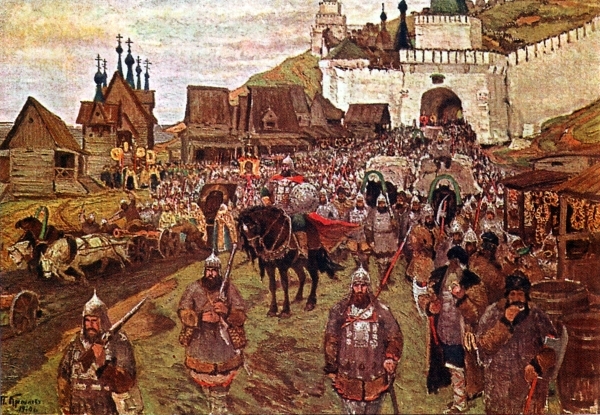 Князь Пожарский во главе ополчения